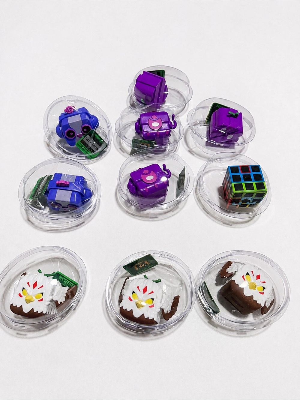 Roblox Blox Fruits Mystery Minifigure Lot of 10 Unscratched DLC Codes